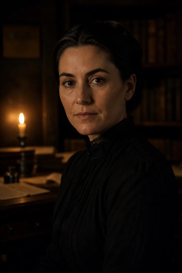 Clara, photographed in candlelight
