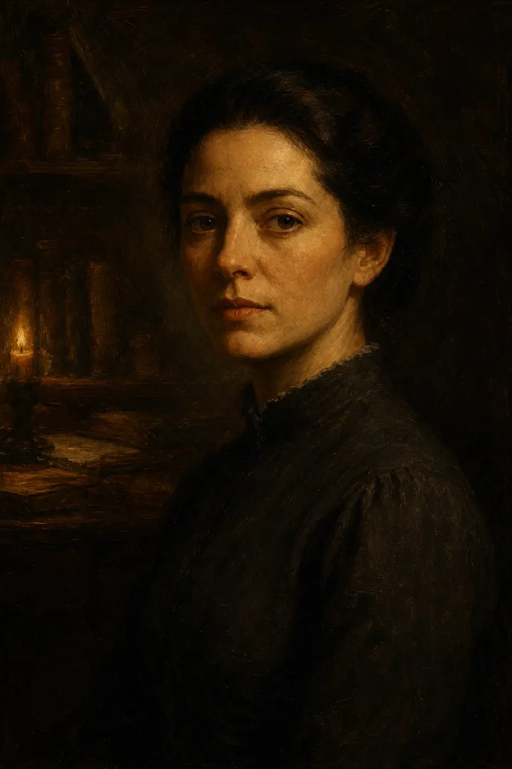 Clara, painted in candlelight